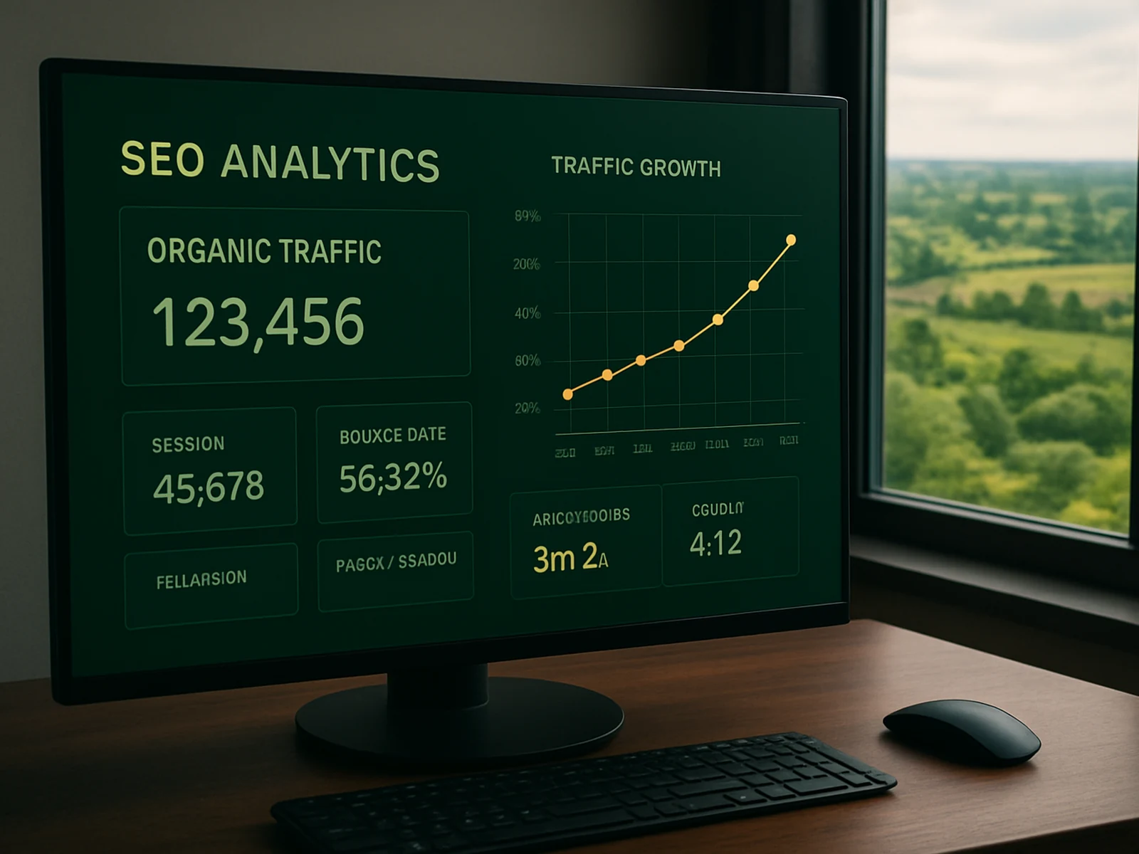 SEO dashboard analytics overview